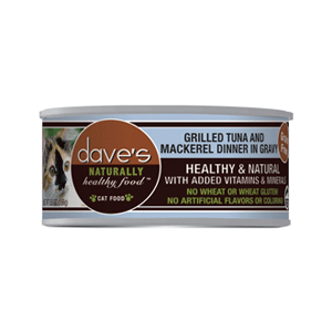 Daves Naturally Healthy Tuna & Mackerel Canned Cat Food 5.5oz 24 Case Daves, daves, pet food, Naturally Healthy, Tuna, mackerel, Canned, Cat Food, gf, grain free